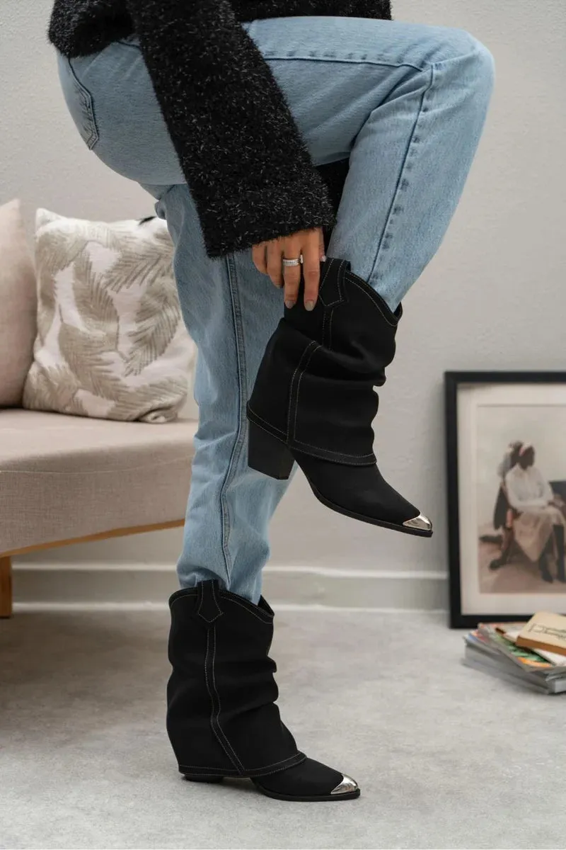 Adriana Foldover Booties