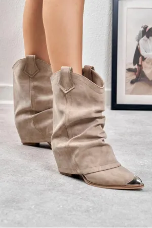 Adriana Foldover Booties