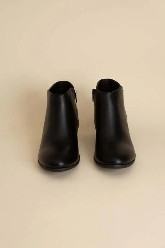 Black / Brown Mug Ankle Boots