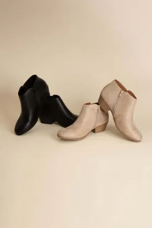 Black / Brown Mug Ankle Boots