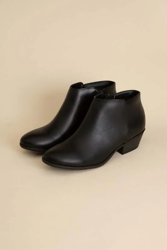 Black / Brown Mug Ankle Boots