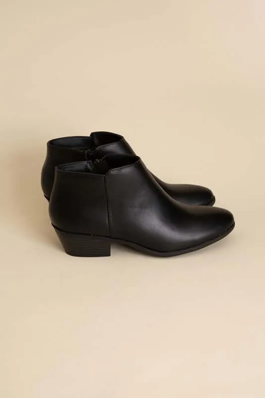 Black / Brown Mug Ankle Boots