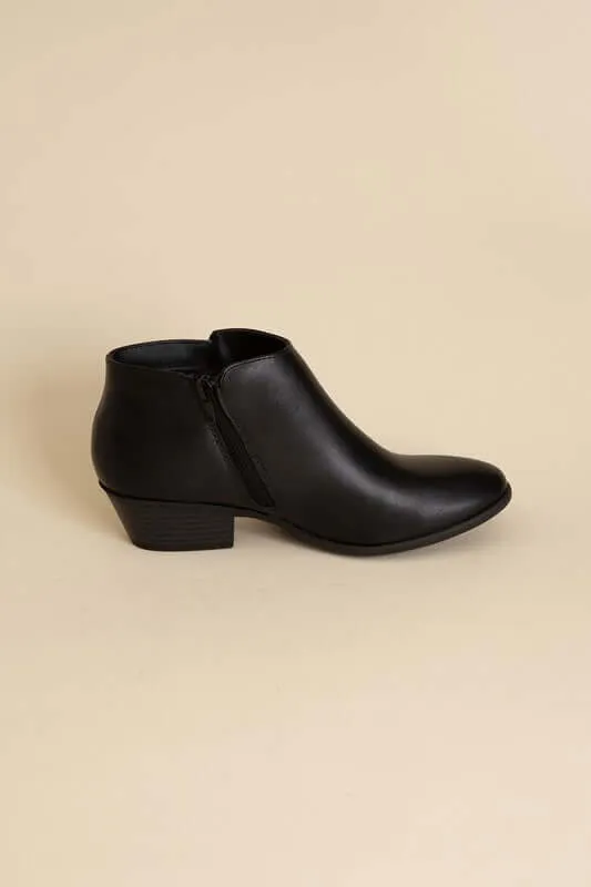 Black / Brown Mug Ankle Boots