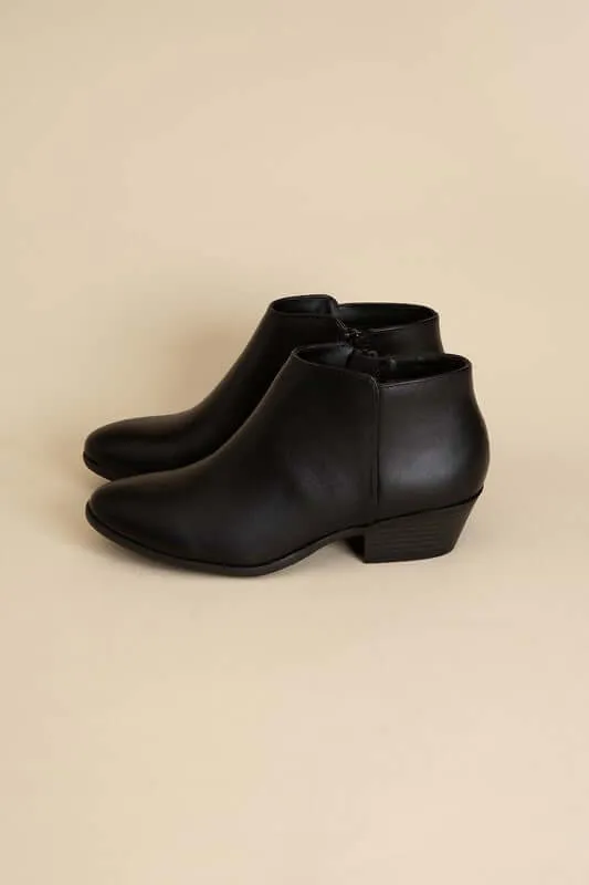 Black / Brown Mug Ankle Boots