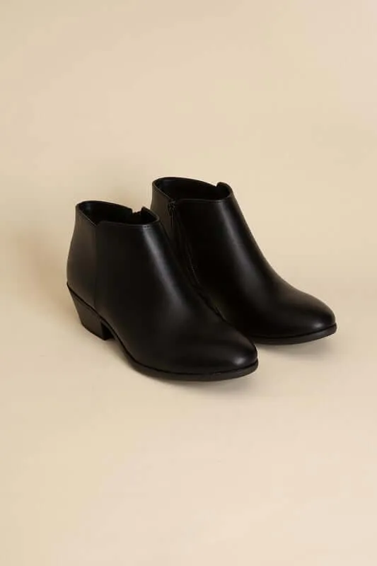 Black / Brown Mug Ankle Boots