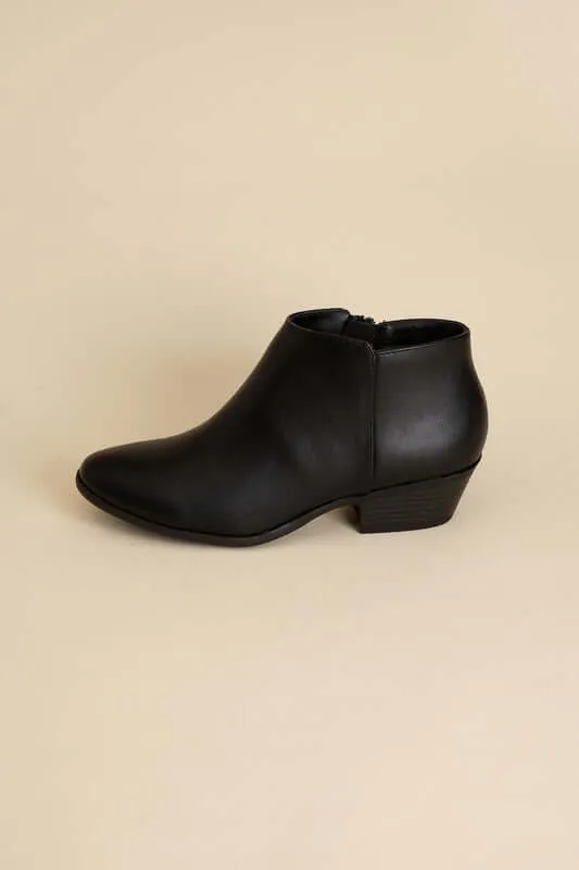 Black / Brown Mug Ankle Boots