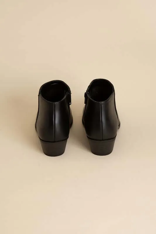 Black / Brown Mug Ankle Boots