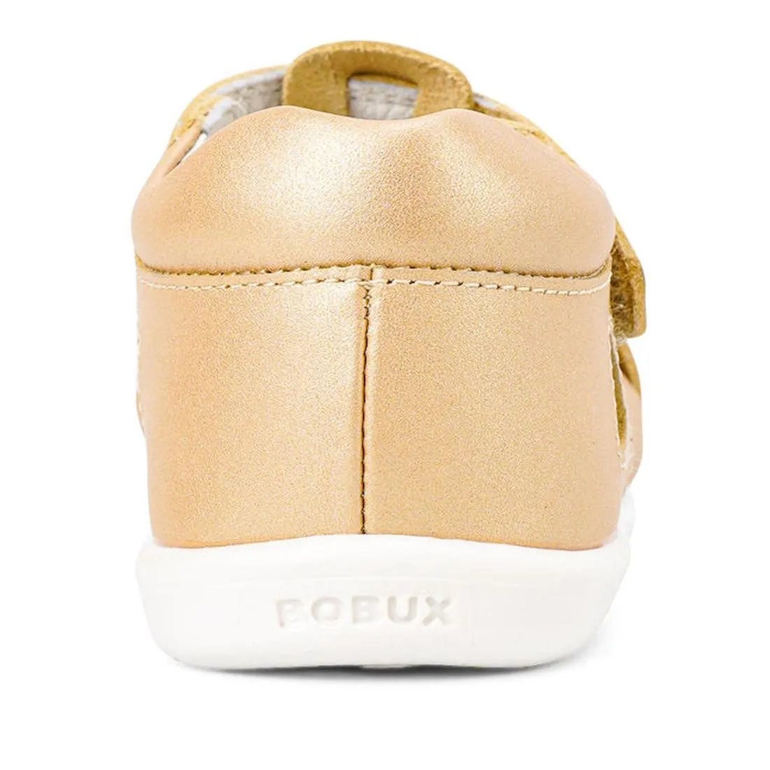 Bobux Iwalk IW  Girls Cove Leather Sandal  Pale Gold