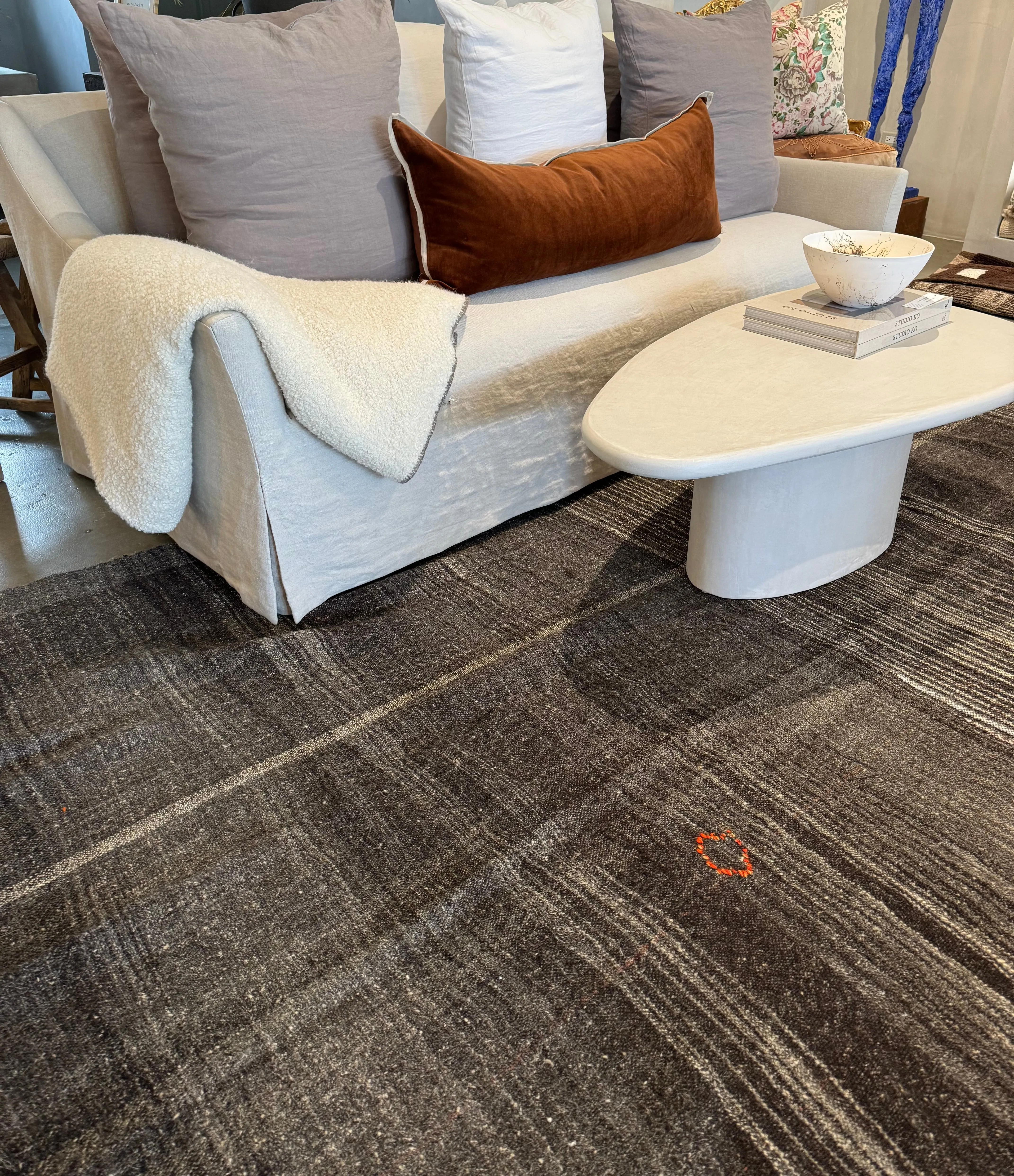 Color Block Kilim Rug