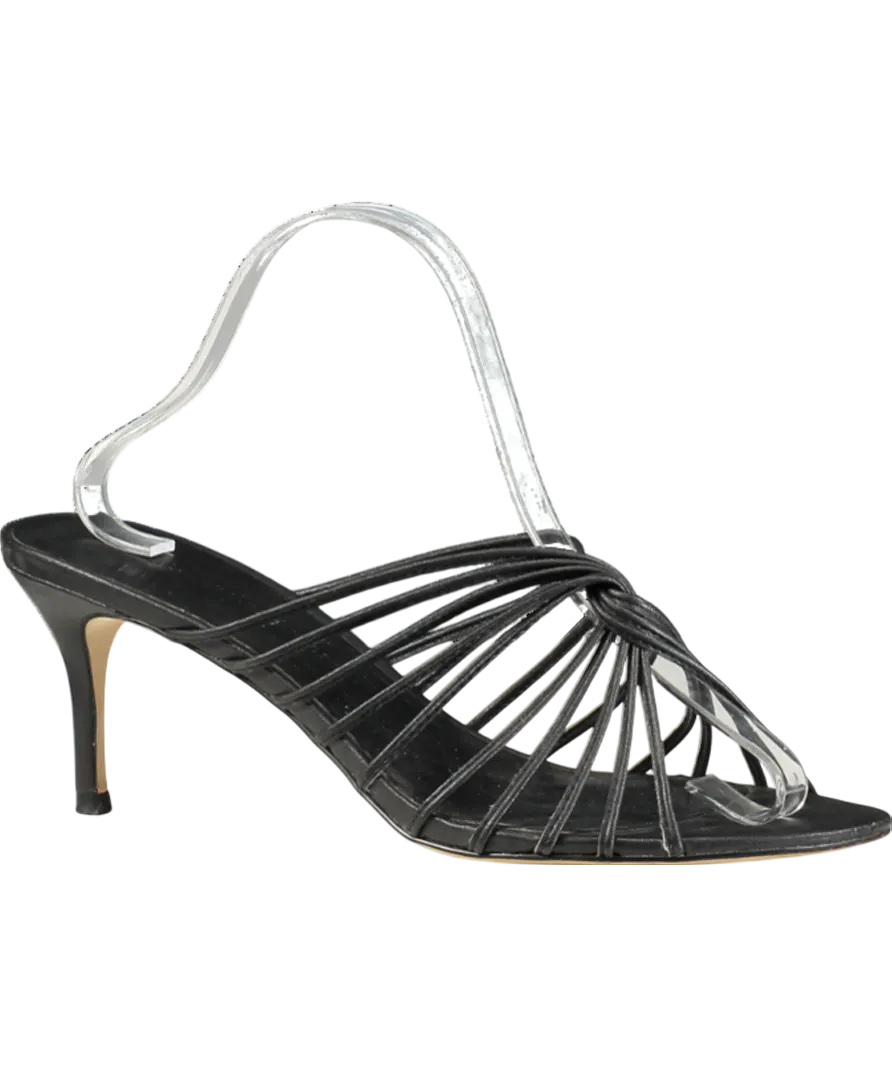 cupcakes and cashmere Black Arriana Strappy Heeled Mules UK 8 EU 41 👠