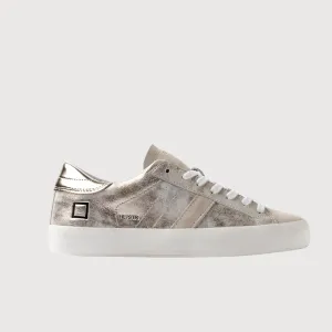 D.A.T.E. Hill Low Stardust Platinum Trainers