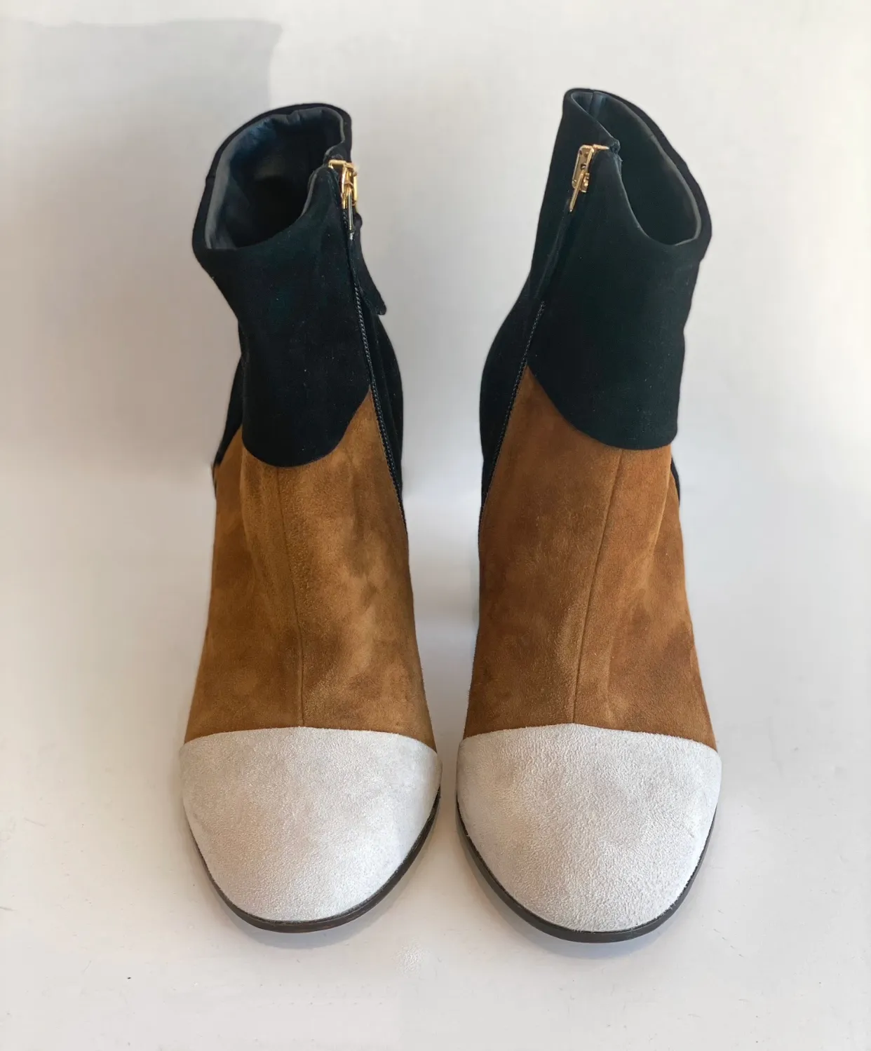 Dee Keller Multi Color Block Heel Booties