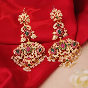 Earrings in Multi Color Stones