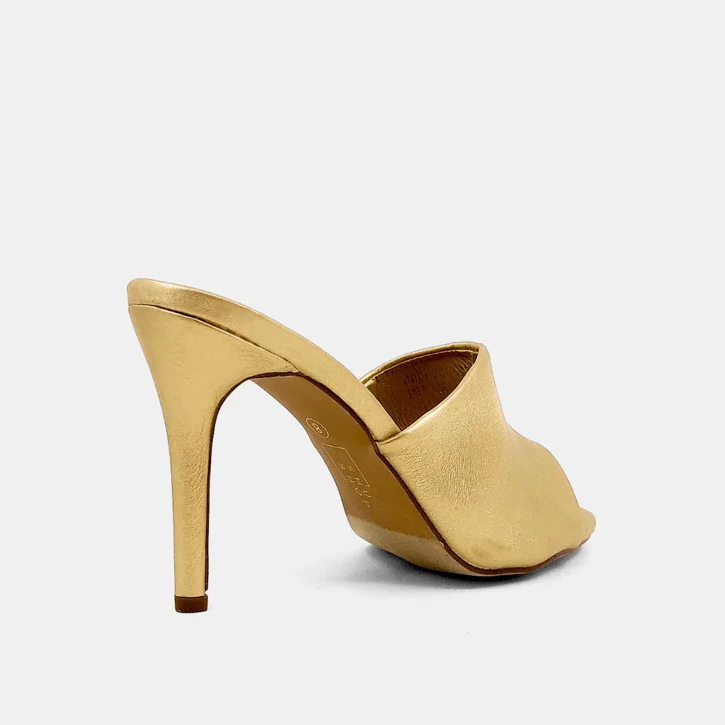 Gold Fiorella Heel
