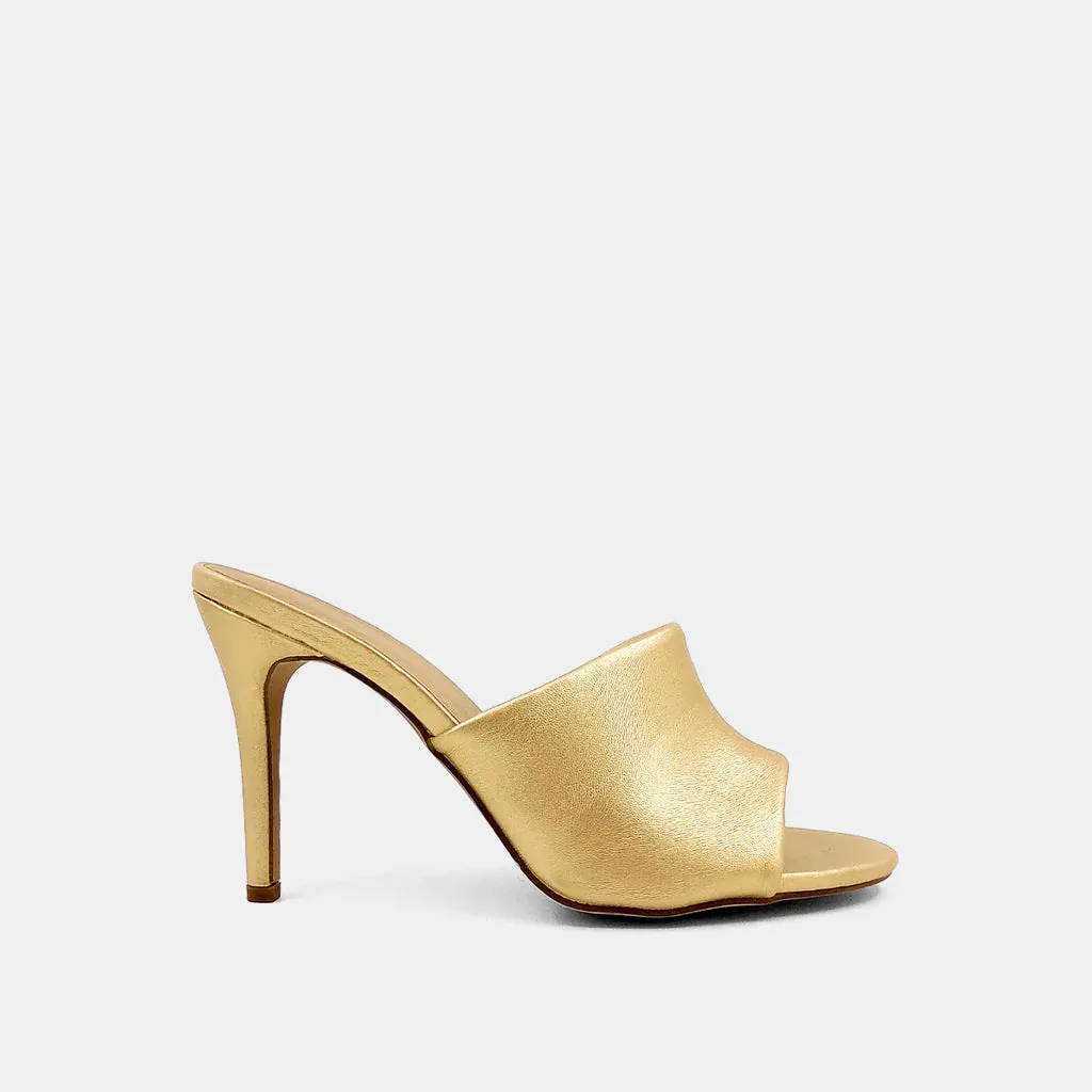 Gold Fiorella Heel