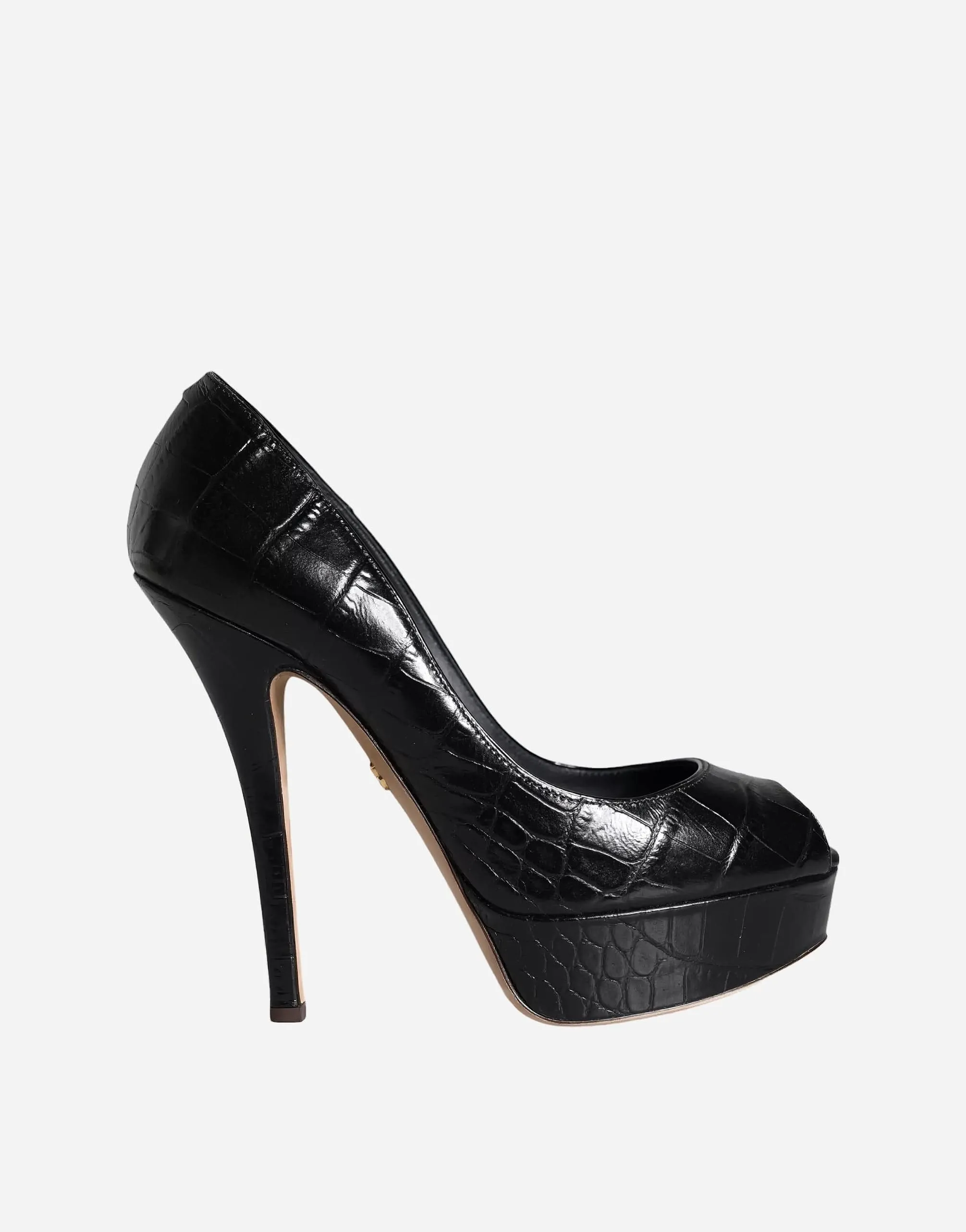 High-Heel Leather Pumps