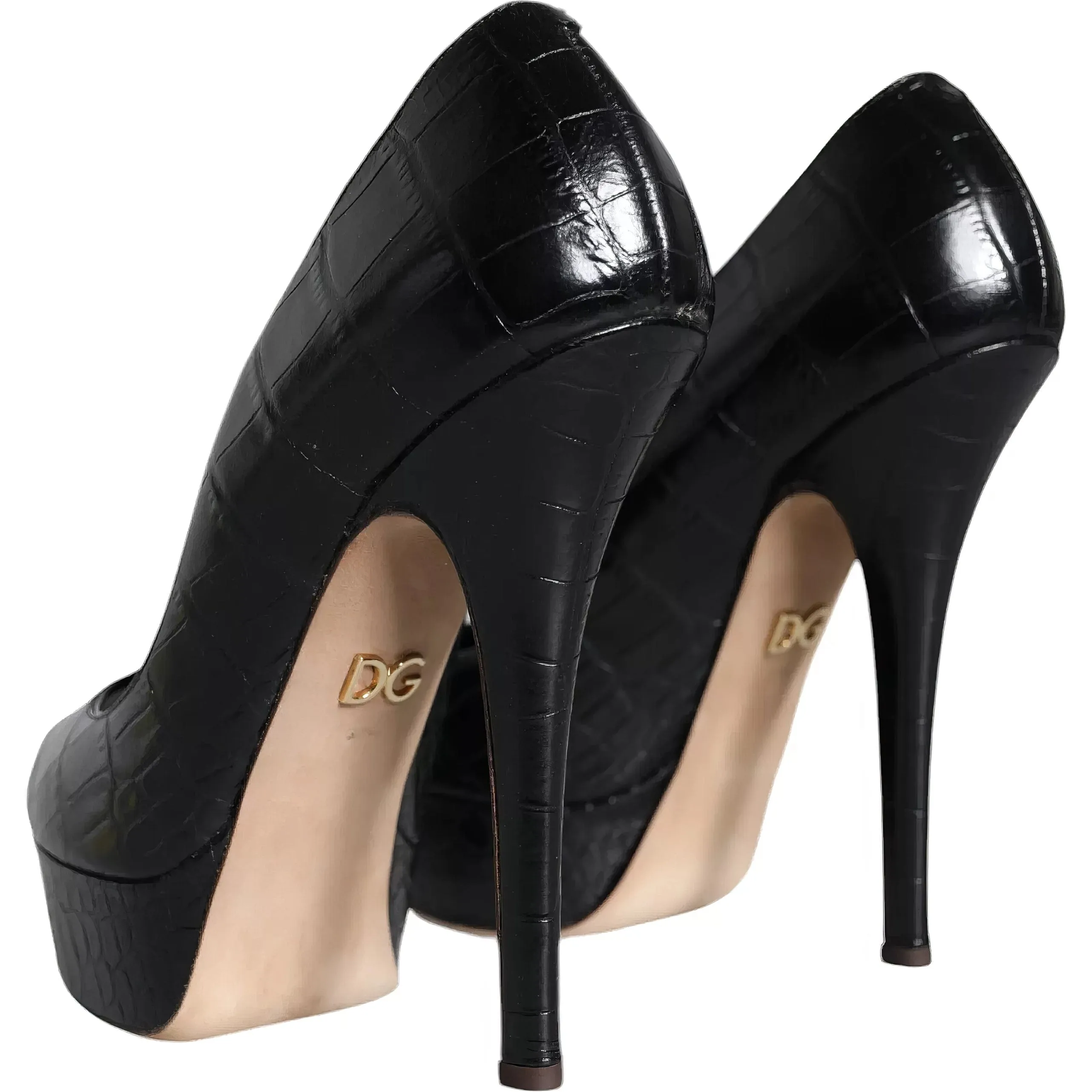 High-Heel Leather Pumps