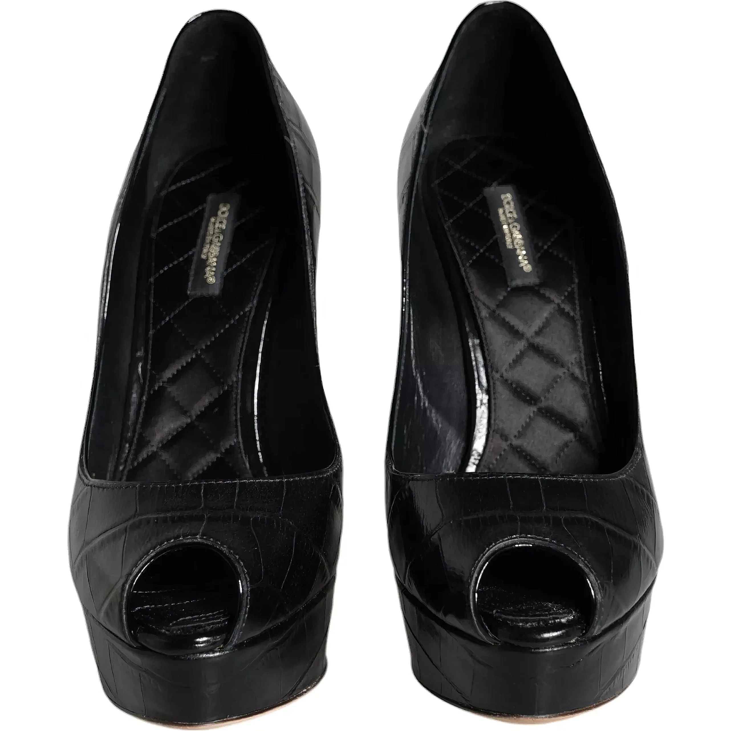 High-Heel Leather Pumps