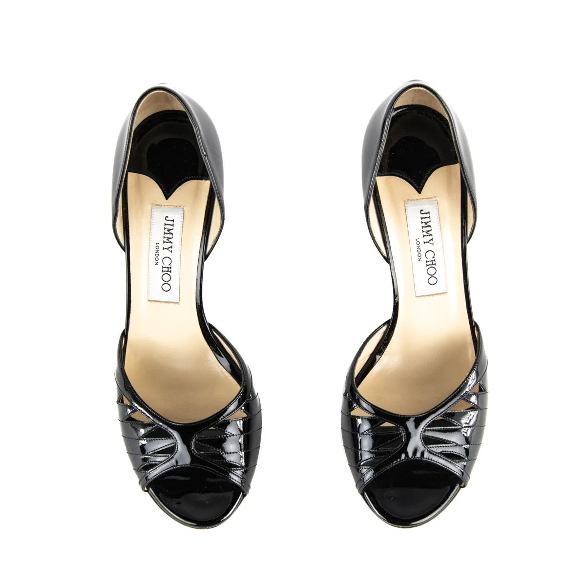 Jimmy Choo Black Patent D'Orsay Pumps Size US 9 | EU 39