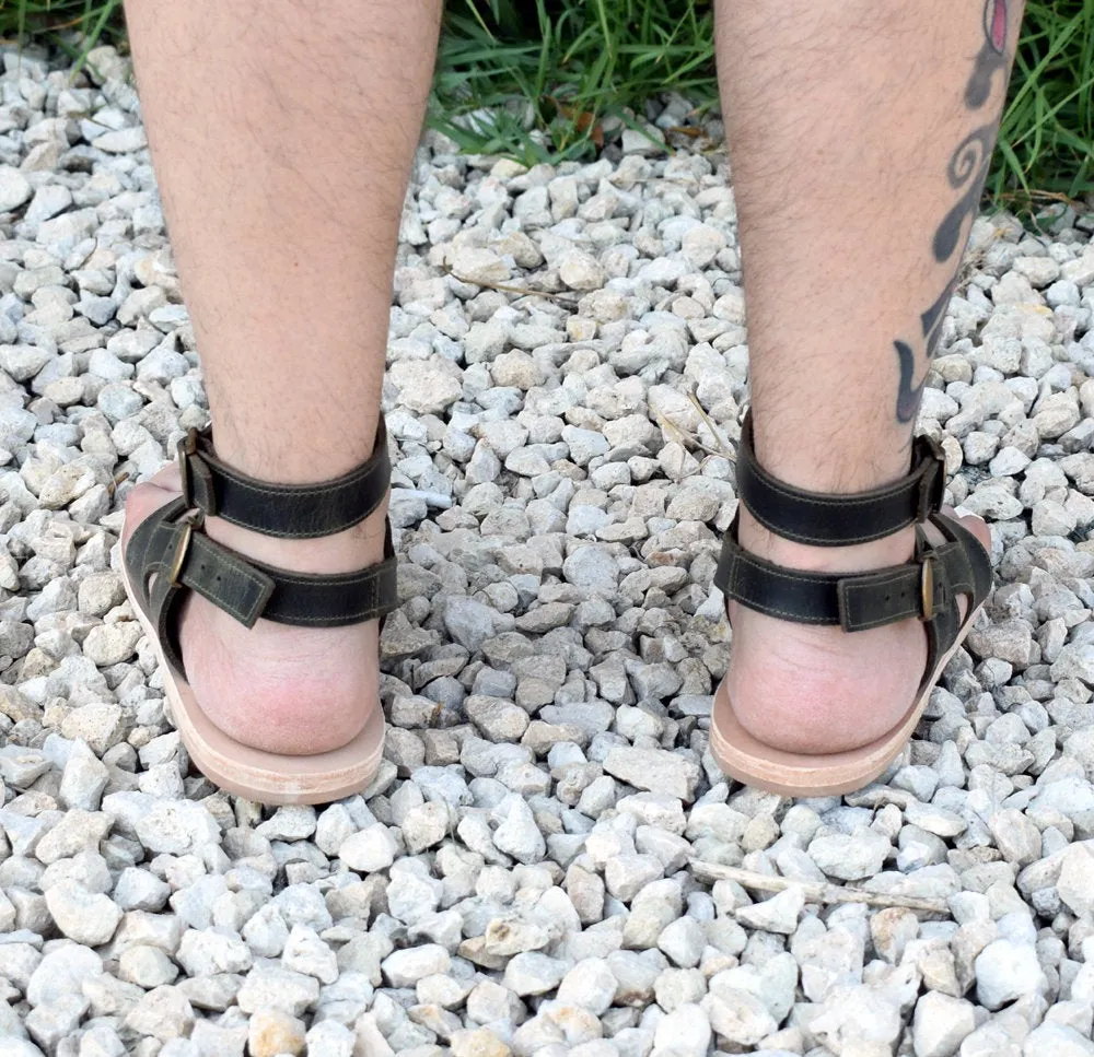 Khaki sandals for men, Tom Gladiator Men Sandals, leather sandals, Handmade Spartan Sandals, Gift For Men, Men Gift, Genuine Leather