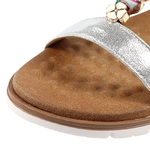Lunar Flat Sandals - Tempo - Silver