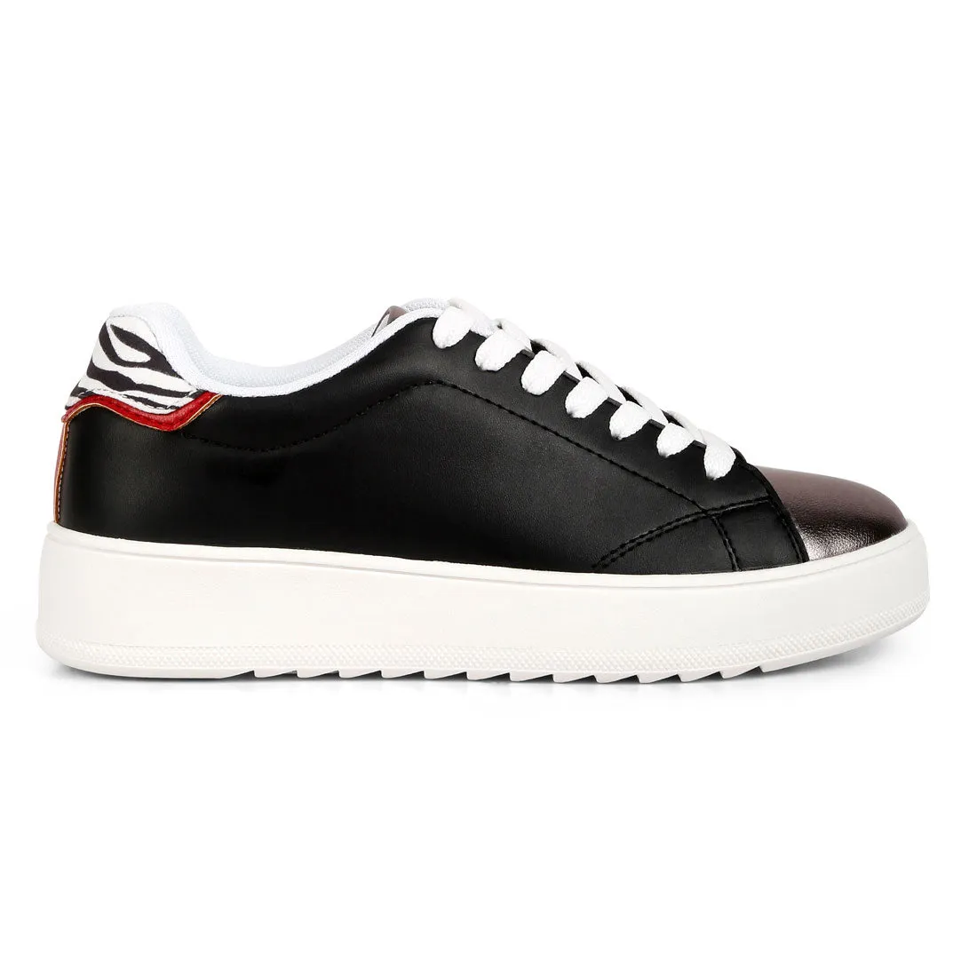 Metallic Accent Sneakers