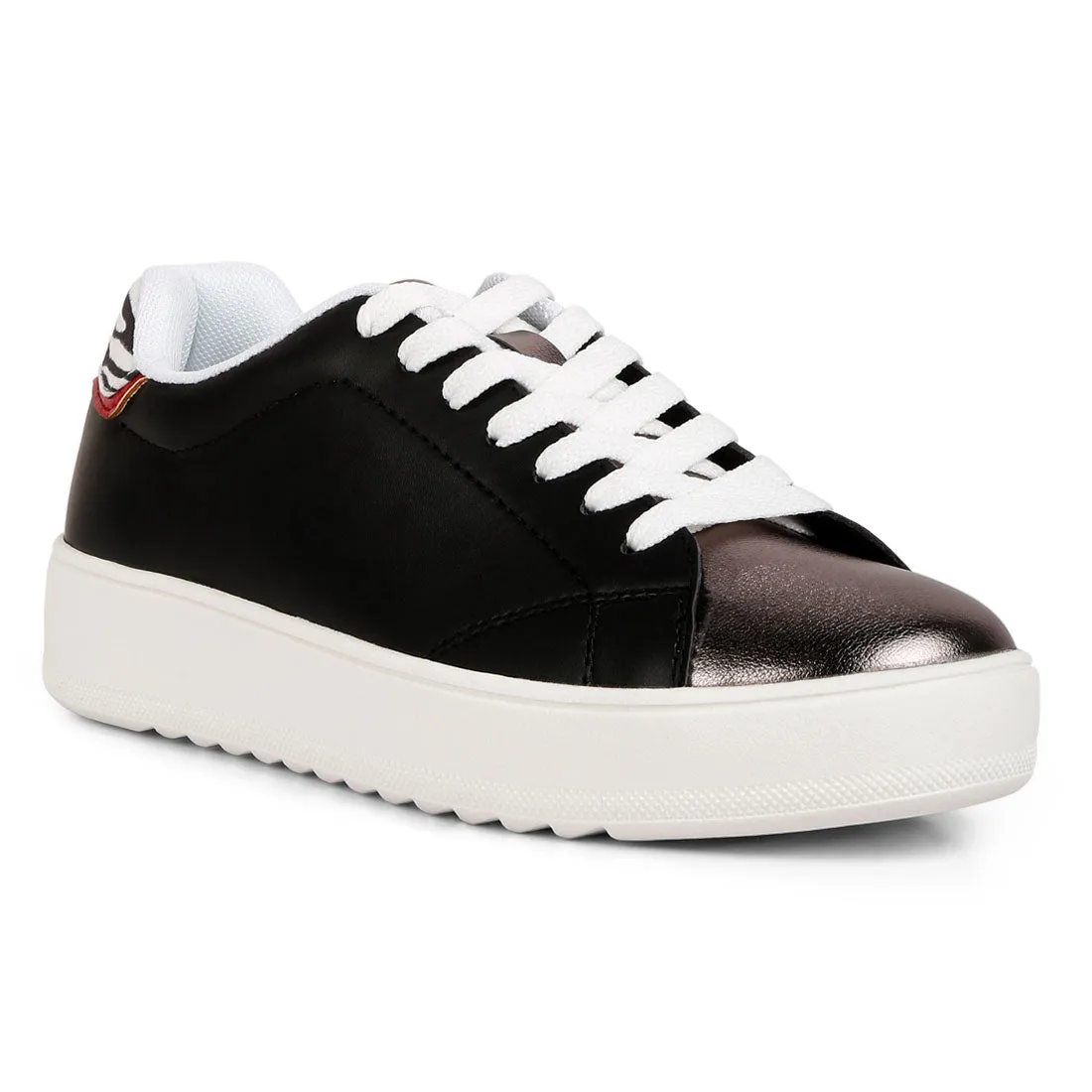 Metallic Accent Sneakers