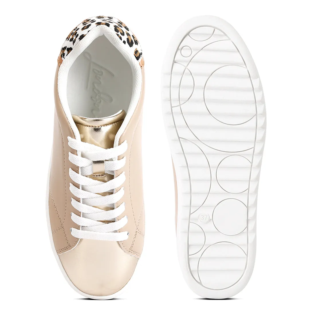 Metallic Accent Sneakers