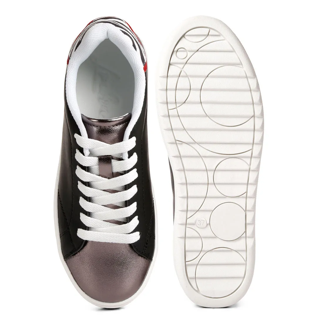 Metallic Accent Sneakers