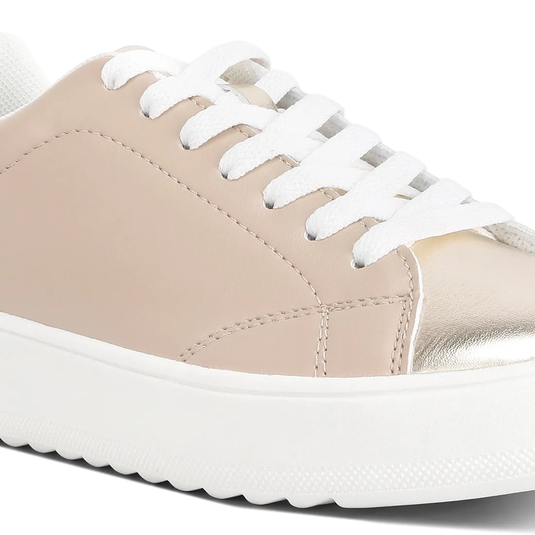 Metallic Accent Sneakers