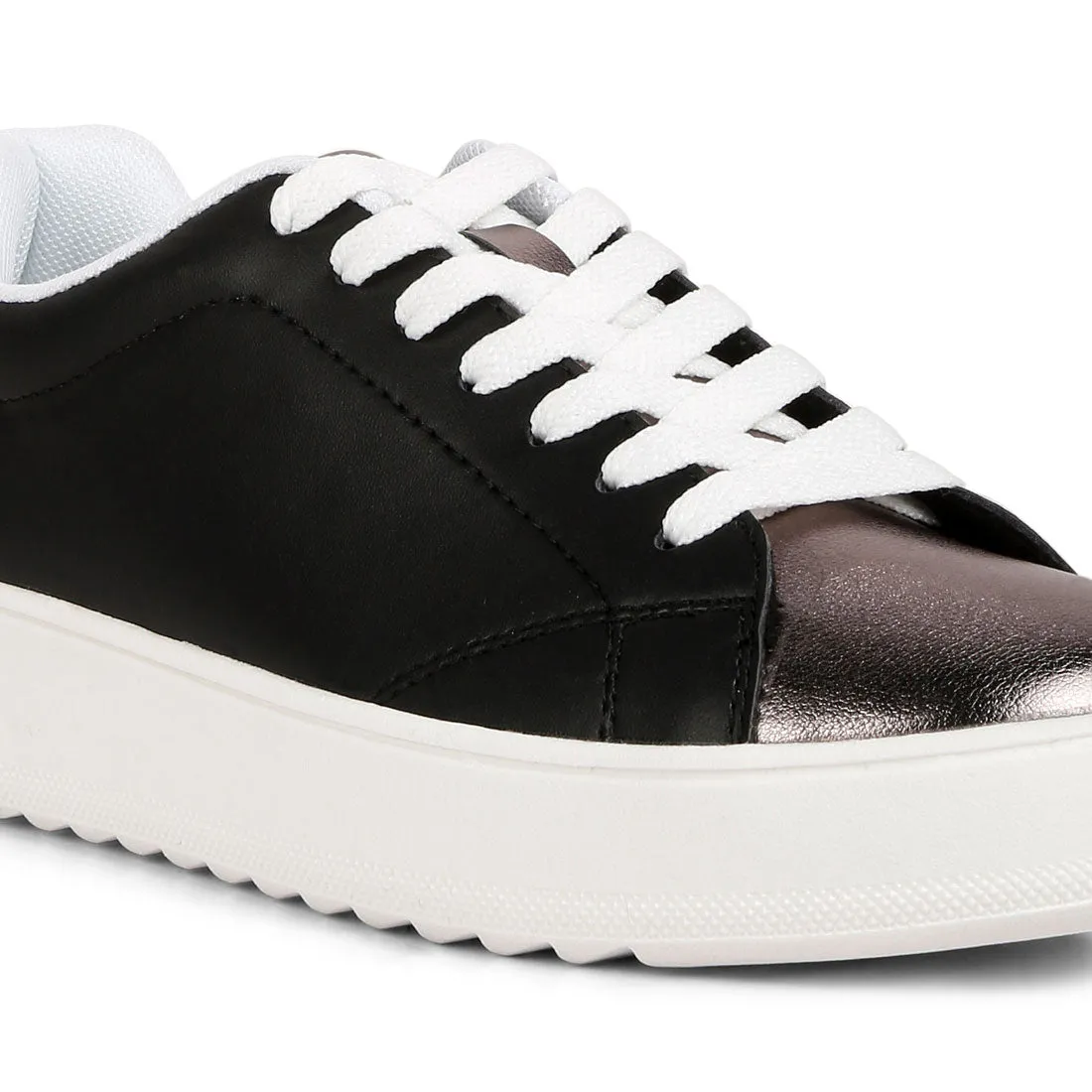 Metallic Accent Sneakers