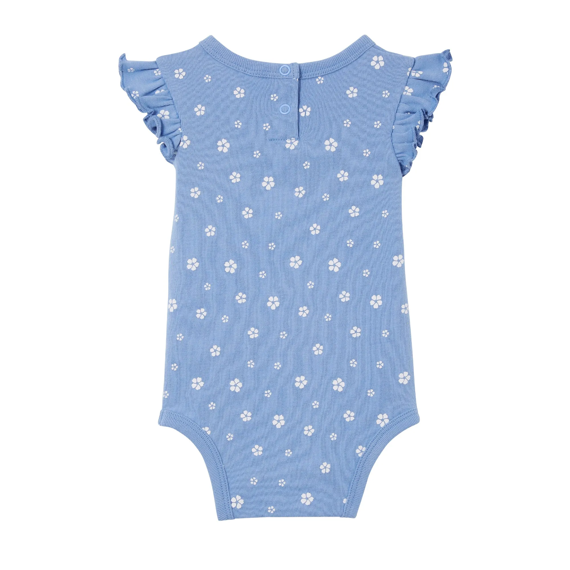 Milky Cornflower Frill Bubbysuit - Cornflower