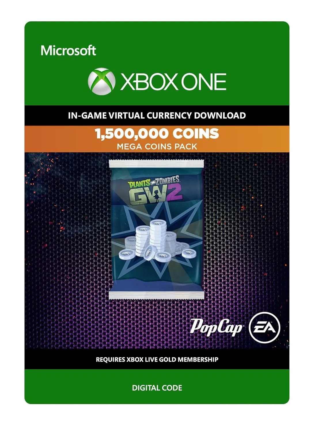 Plants vs. Zombies Garden Warfare 2: 1,500,000 Coins - Xbox One Digital Code