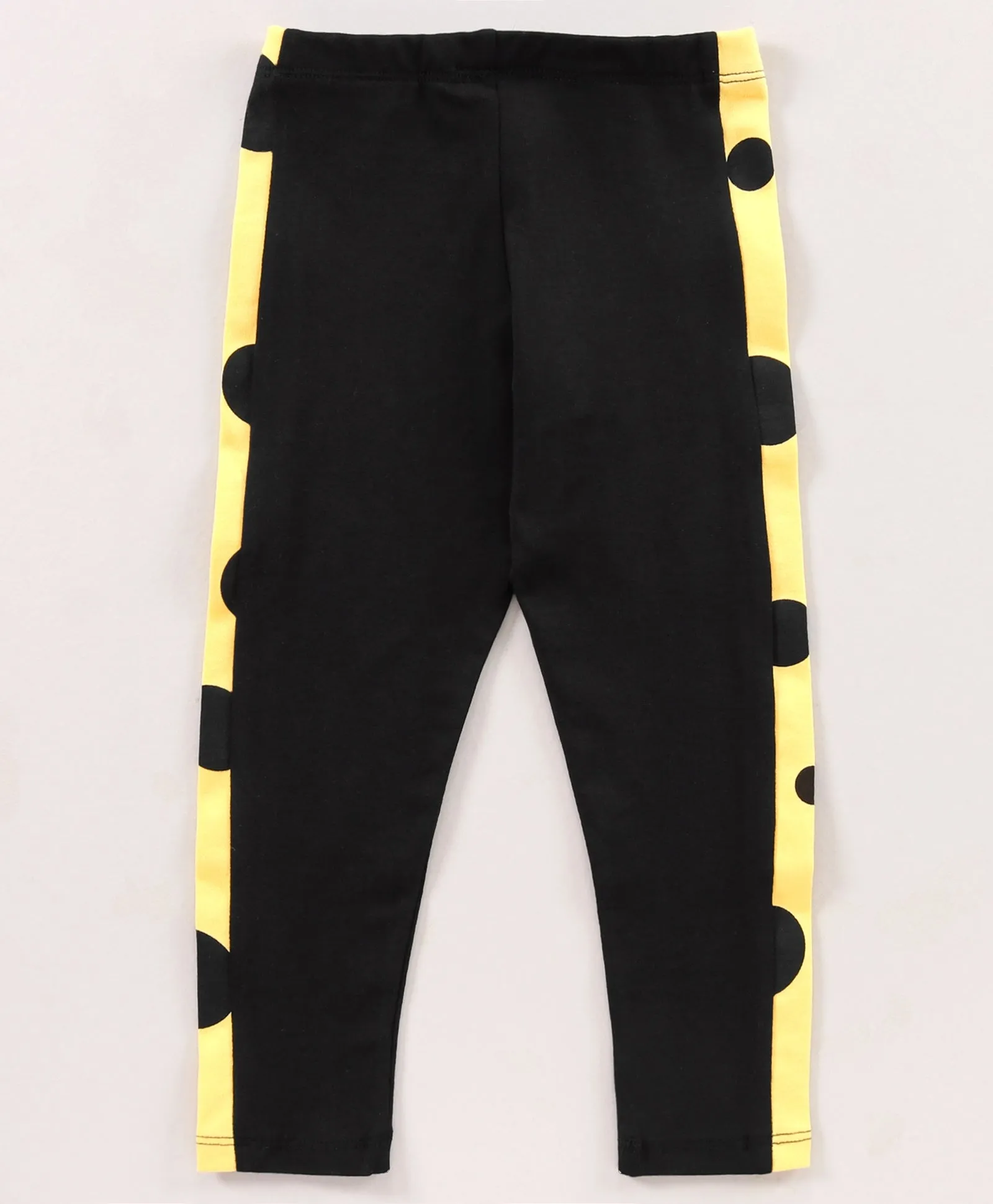 Polka Color Block Top Leggings Set