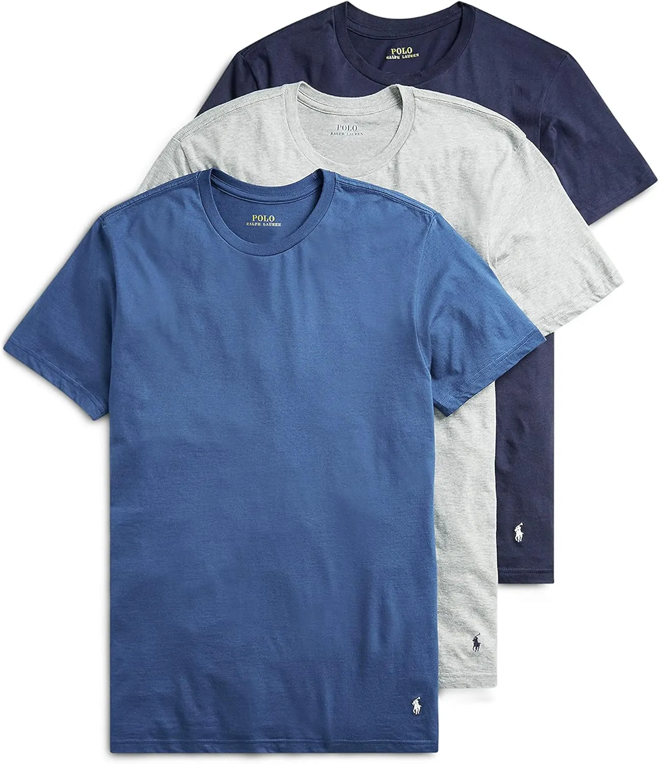 POLO RALPH LAUREN Men's Classic Fit Cotton Crew Undershirts, 3 Pack