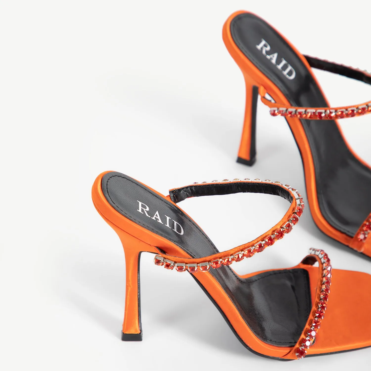 RAID Deena Heeled Mule in Orange