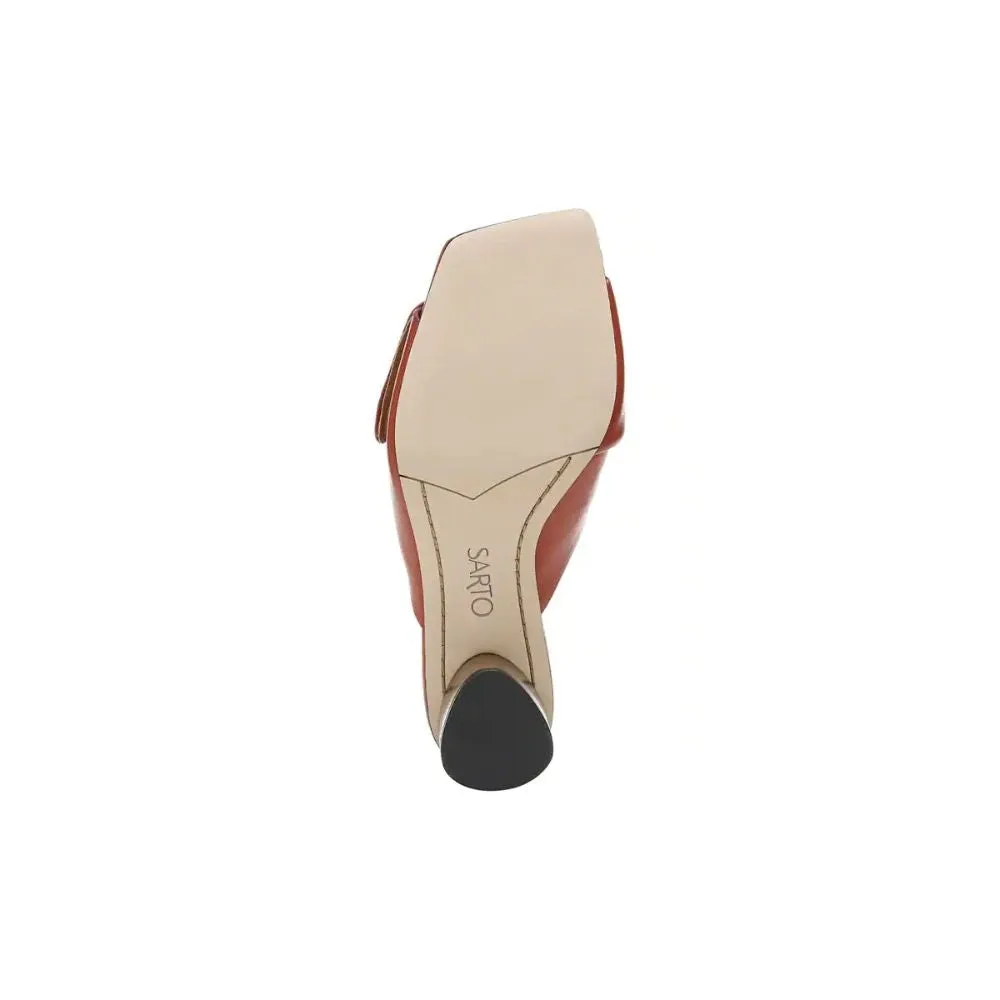 Violet Brick Leather Franco Sarto Sandals