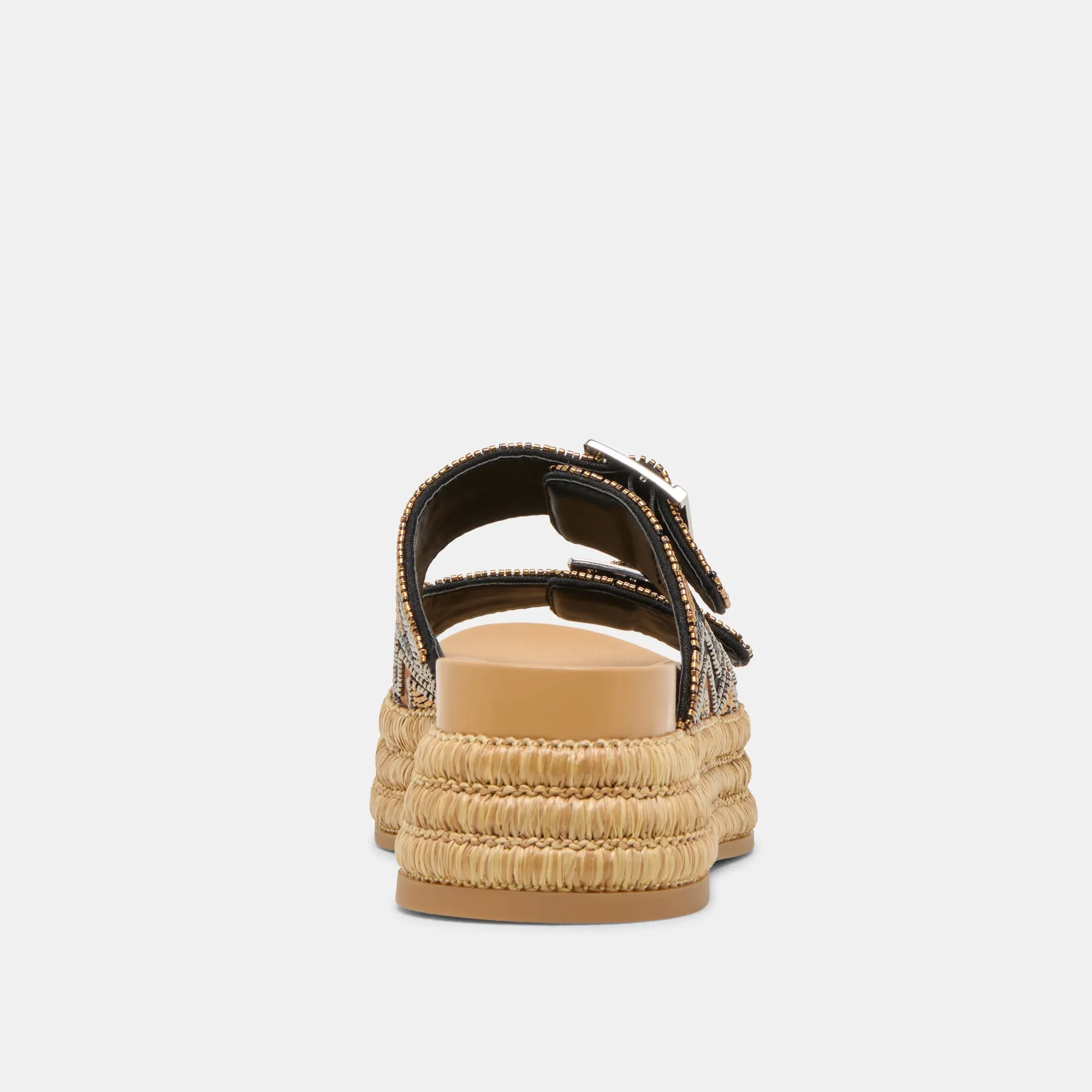 WIXIE SANDALS BLACK MULTI BEADS