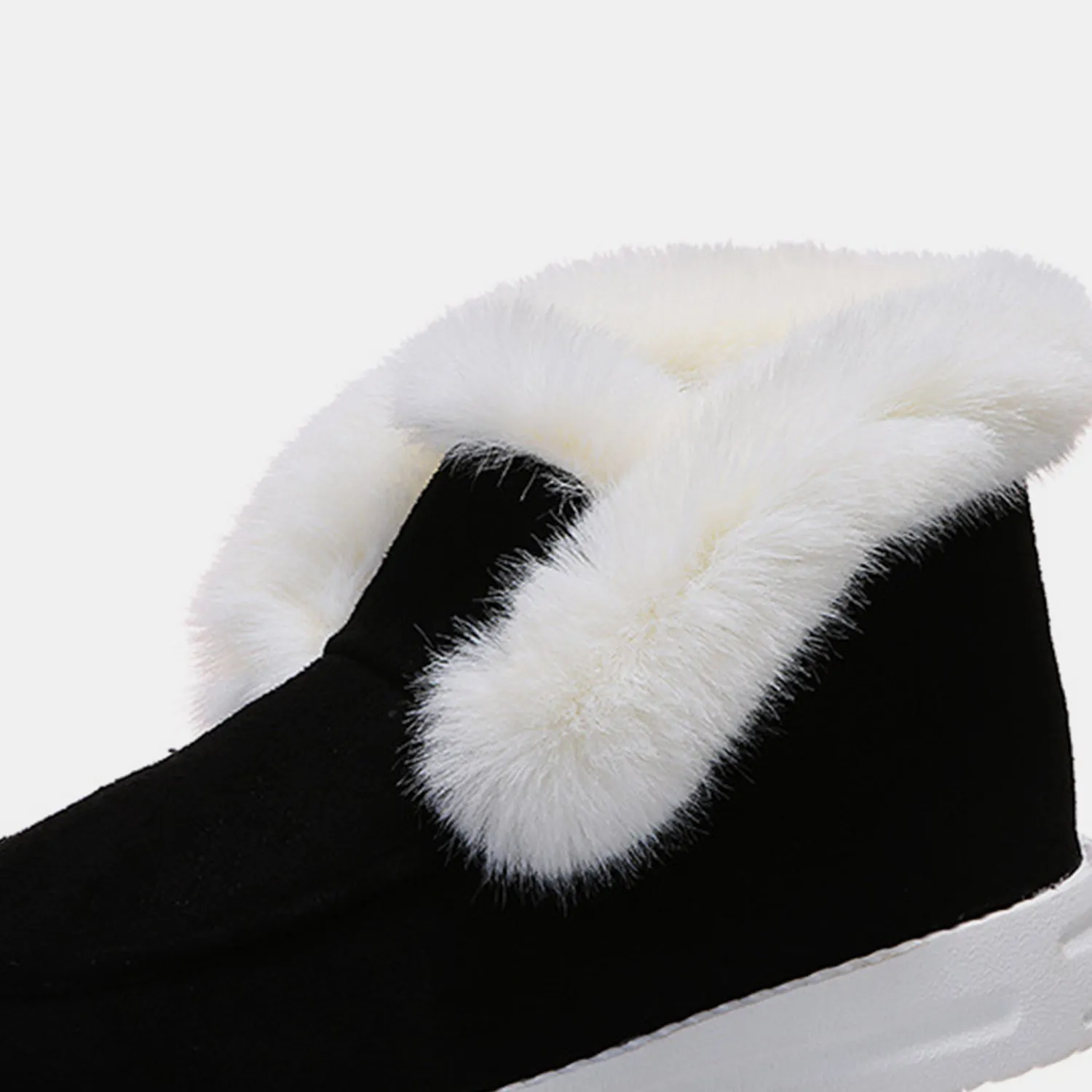Womens Furry Suede Snow Boots (5-11)
