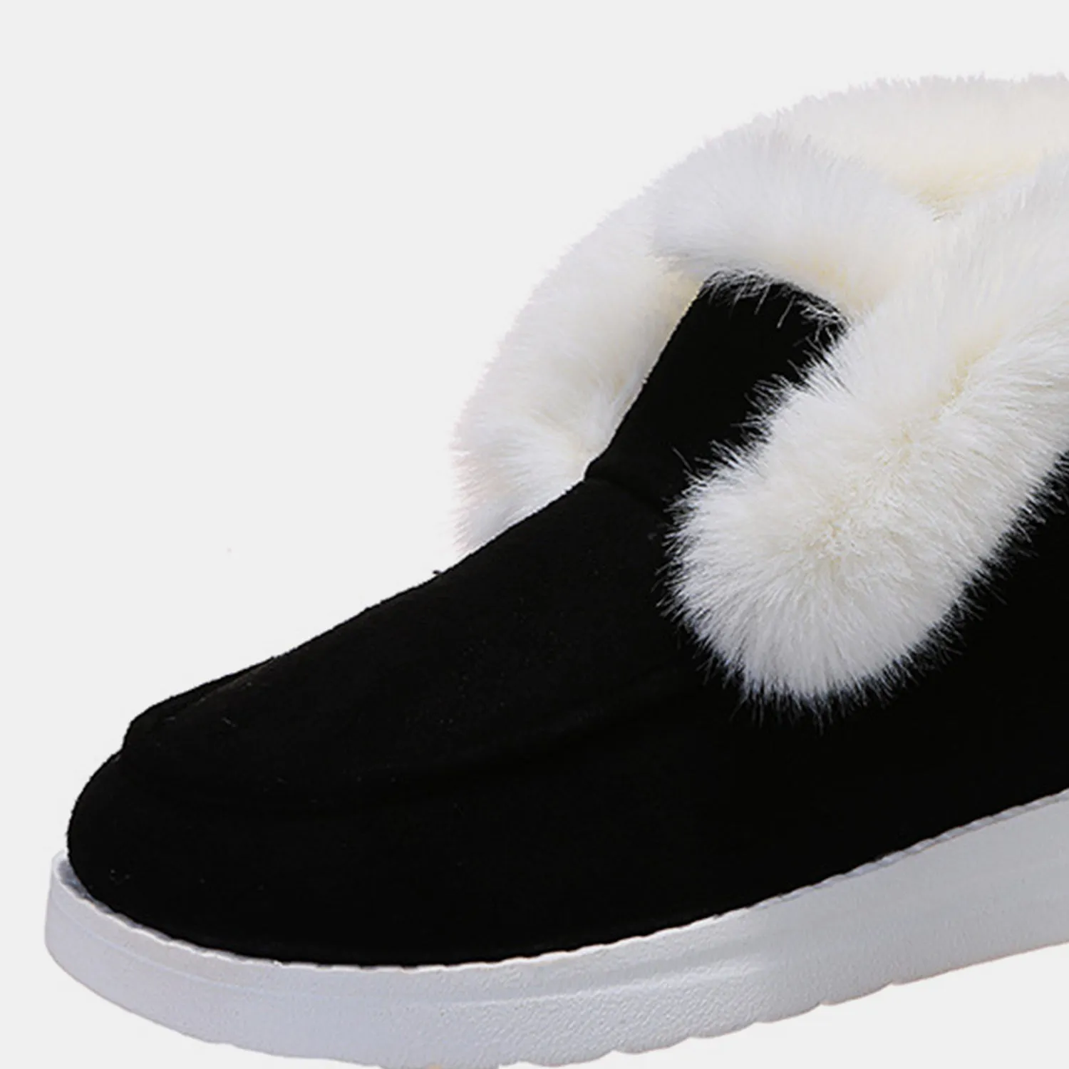 Womens Furry Suede Snow Boots (5-11)
