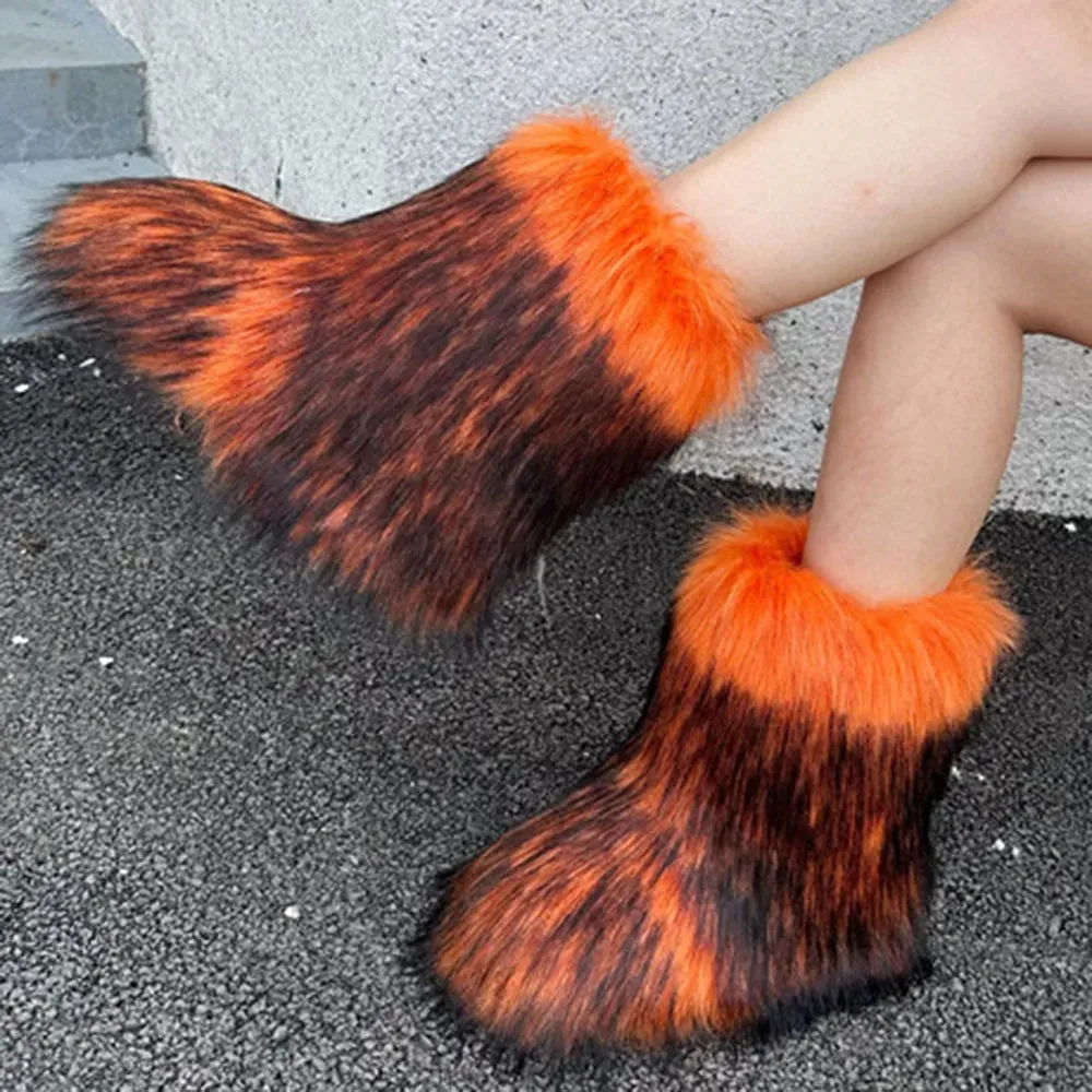 Y2K Furry Snow Boots