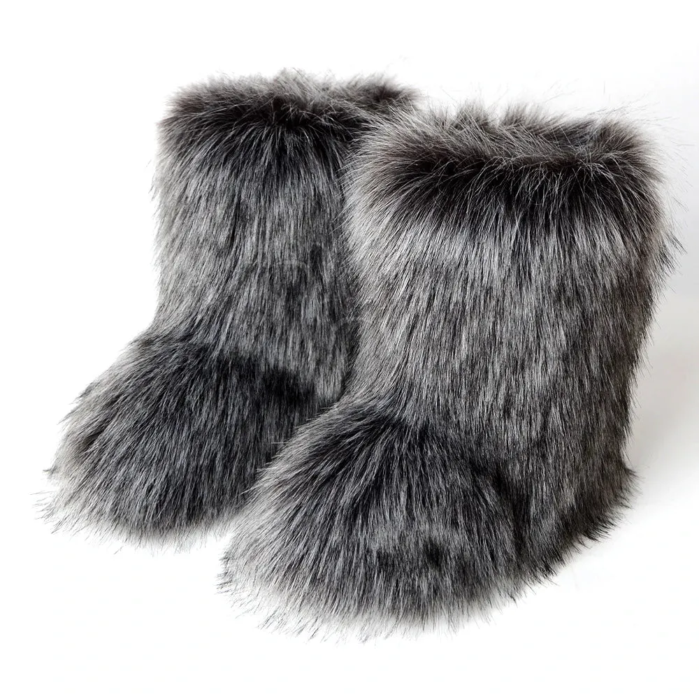 Y2K Furry Snow Boots
